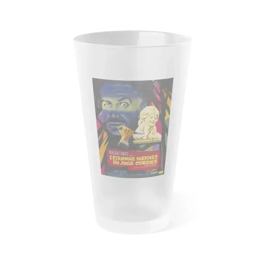 DIARY OF A MADMAN (FRENCH) 1963 Movie Poster - Frosted Pint Glass 16oz 16oz Frosted - Go Mug Yourself