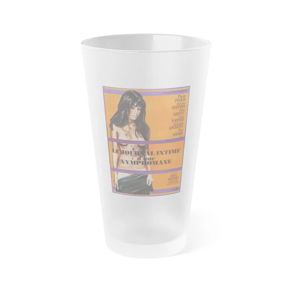 DIARY OF A NYMPHO (2) 1973 Movie Poster - Frosted Pint Glass 16oz-16oz-Frosted-Go Mug Yourself