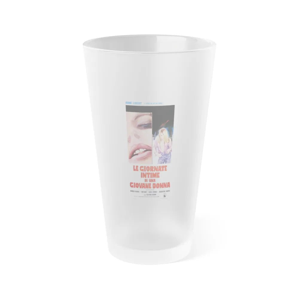 DIARY OF A NYMPHO (ITALIAN) 1973 Movie Poster - Frosted Pint Glass 16oz-16oz-Frosted-Go Mug Yourself