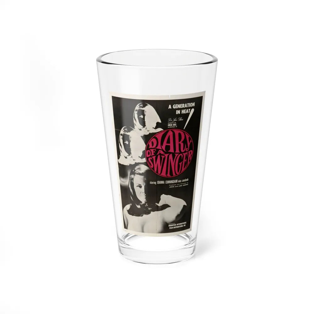 DIARY OF A SWINGER 1967 Movie Poster - Pint Glass 16oz-16oz-Go Mug Yourself