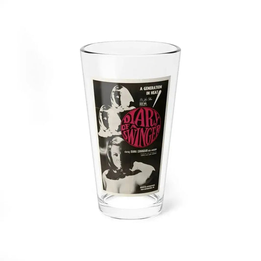 DIARY OF A SWINGER 1967 Movie Poster - Pint Glass 16oz 16oz - Go Mug Yourself