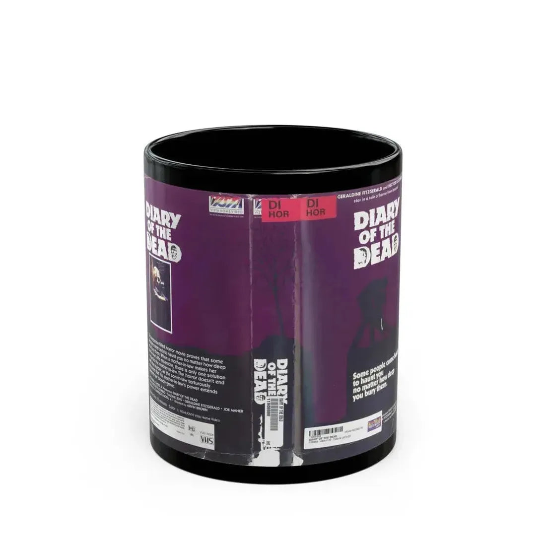 DIARY OF THE DEAD (VHS COVER) - Black Coffee Mug 11oz - Go Mug Yourself