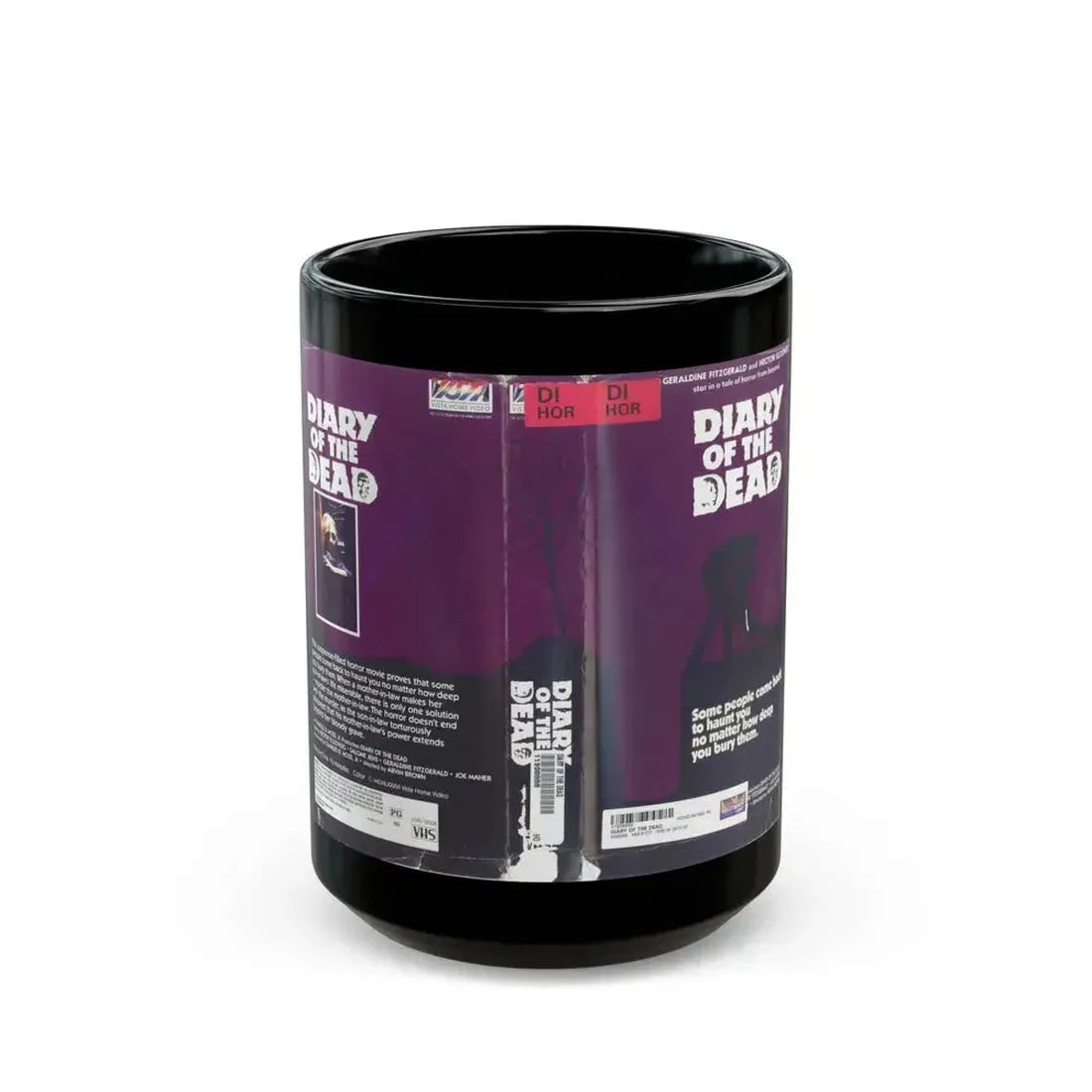 DIARY OF THE DEAD (VHS COVER) - Black Coffee Mug 15oz - Go Mug Yourself