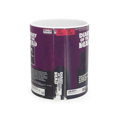 DIARY OF THE DEAD (VHS COVER) - White Coffee Mug 11oz - Go Mug Yourself