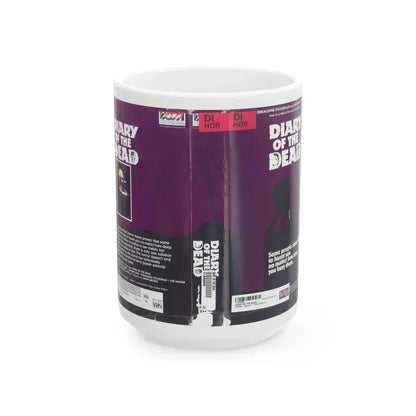 DIARY OF THE DEAD (VHS COVER) - White Coffee Mug 15oz - Go Mug Yourself