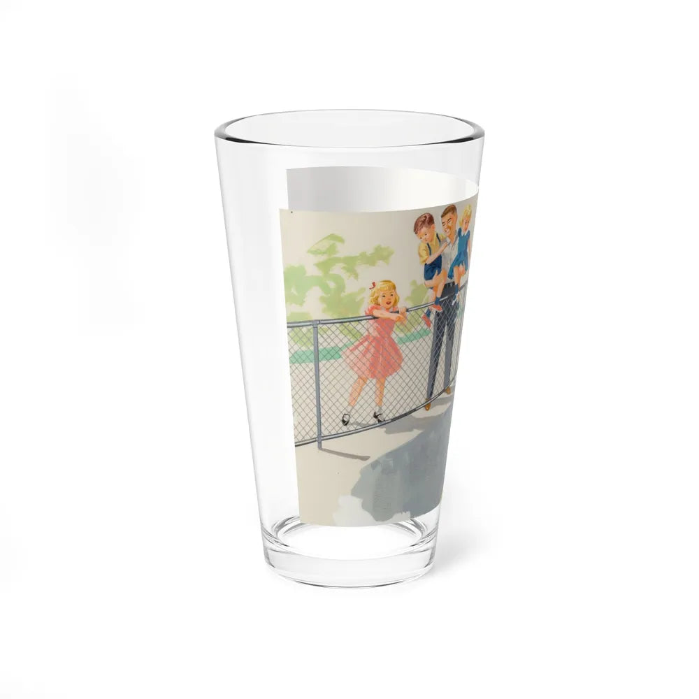 Dick and Jane Fun With Our Friends, interior illustration (1), 1965 - Pint Glass 16oz-Go Mug Yourself