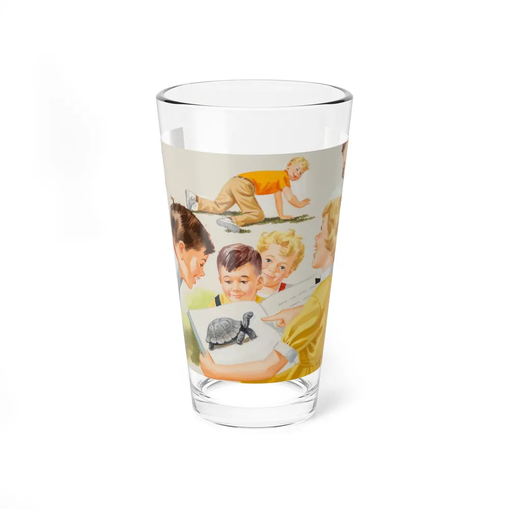 Dick and Jane Fun With Our Friends, interior illustration (2), 1965 - Pint Glass 16oz-16oz-Go Mug Yourself