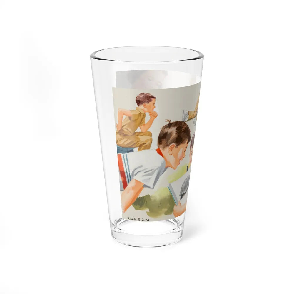 Dick and Jane Fun With Our Friends, interior illustration (2), 1965 - Pint Glass 16oz-Go Mug Yourself