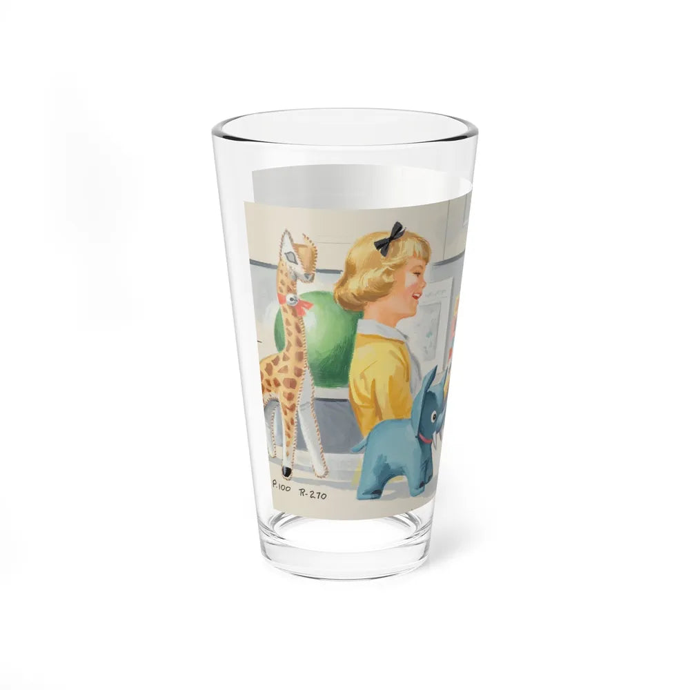 Dick and Jane Fun With Our Friends, interior illustration (3), 1965 - Pint Glass 16oz-Go Mug Yourself