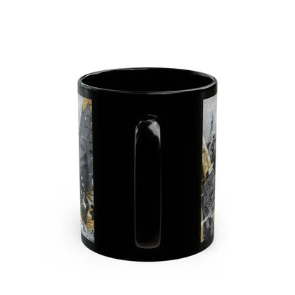 Did a Woman Die With Custer, Cavalier magazine, July 1958 - Black Coffee Mug - Go Mug Yourself