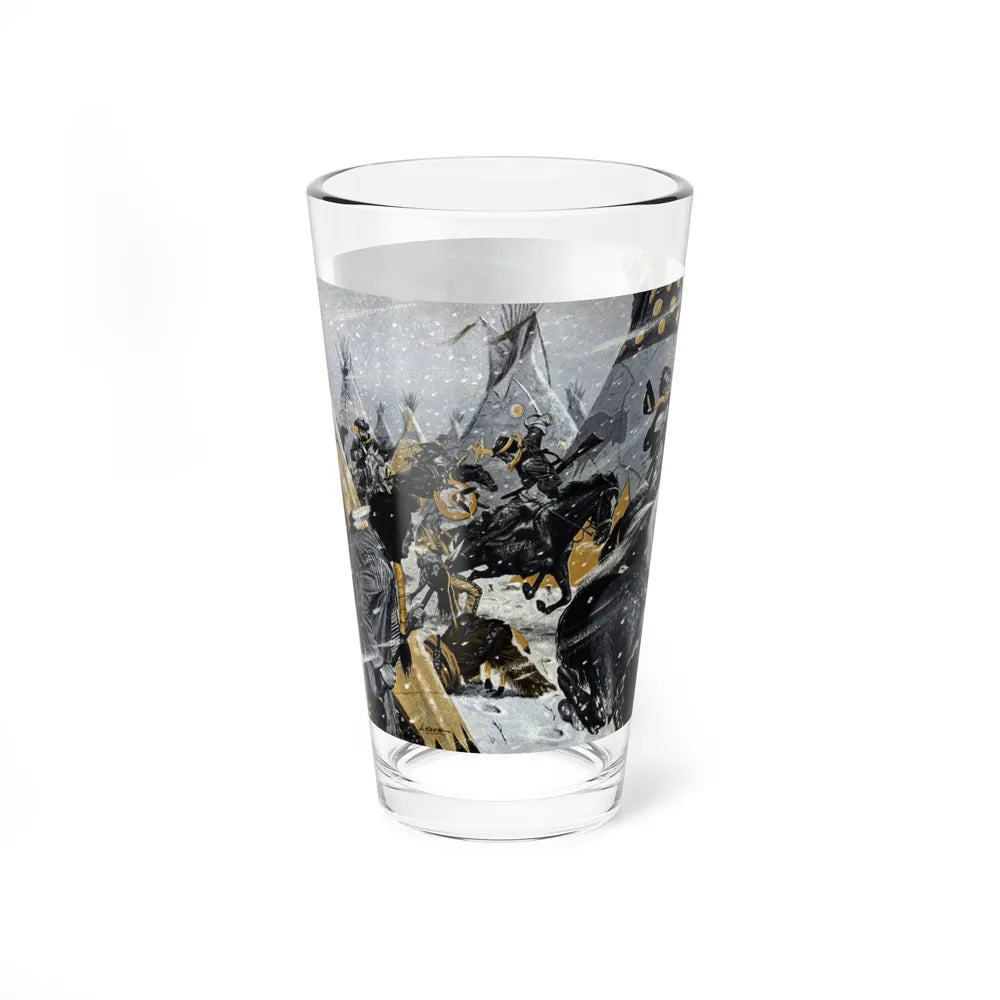 Did a Woman Die With Custer, Cavalier magazine, July 1958 - Pint Glass 16oz-Go Mug Yourself