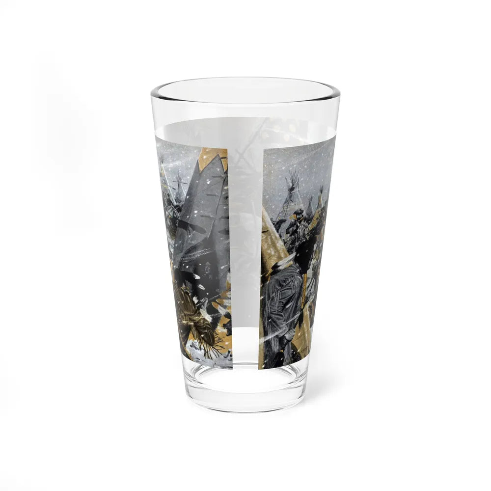 Did a Woman Die With Custer, Cavalier magazine, July 1958 - Pint Glass 16oz-Go Mug Yourself