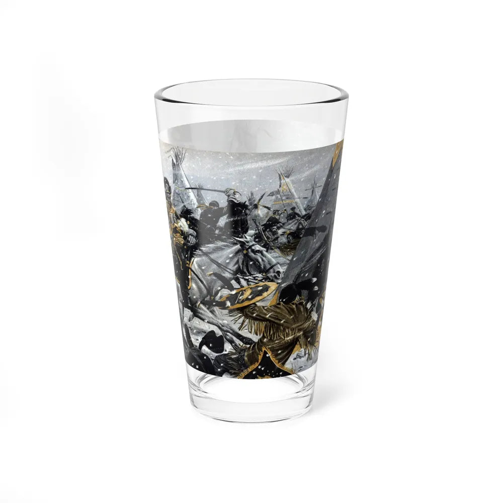 Did a Woman Die With Custer, Cavalier magazine, July 1958 - Pint Glass 16oz-Go Mug Yourself