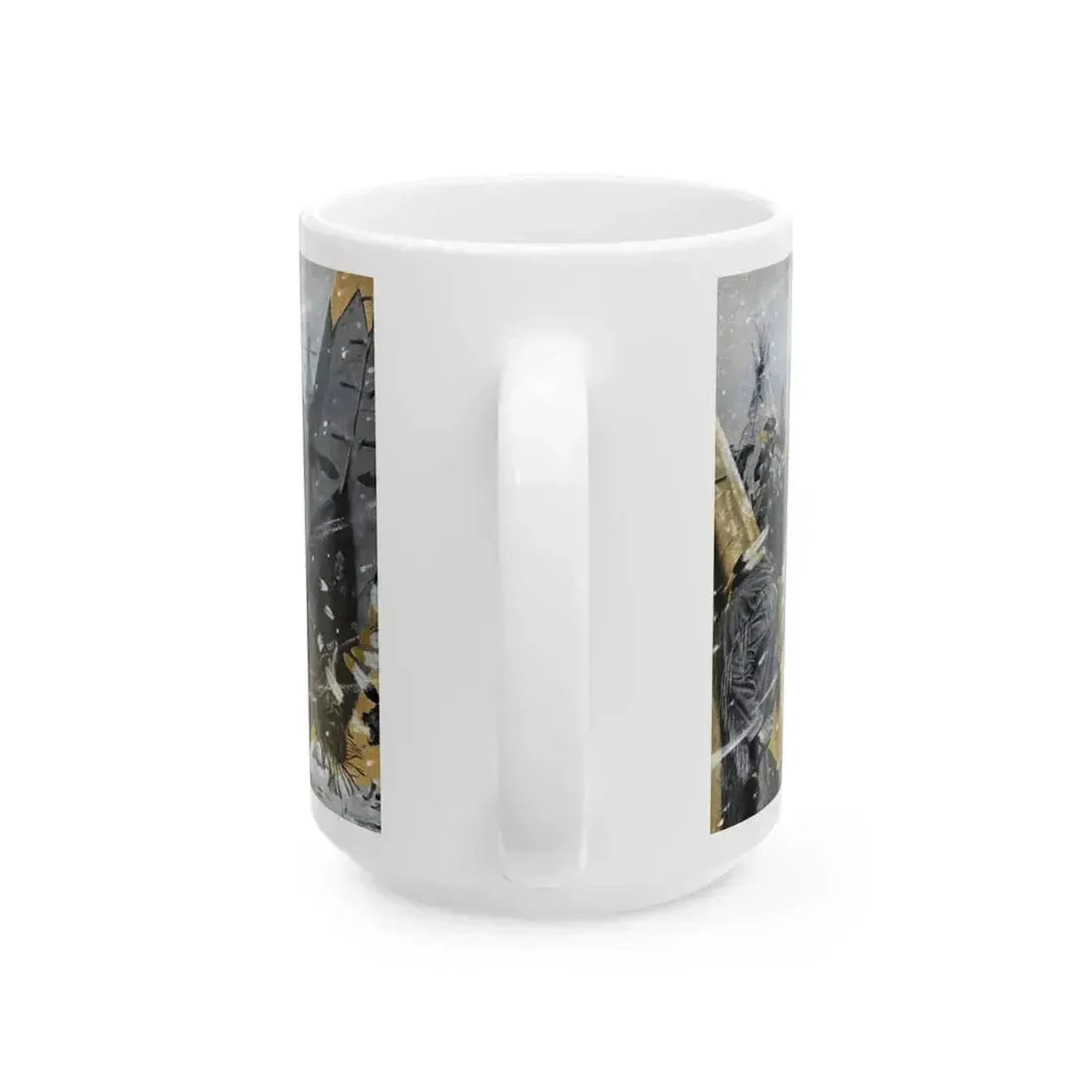 Did a Woman Die With Custer, Cavalier magazine, July 1958 - White Coffee Mug - Go Mug Yourself