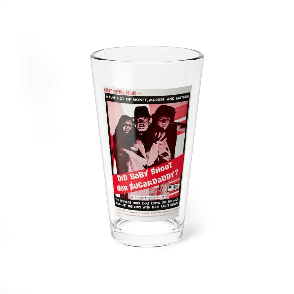 DID BABY SHOOT HER SUGAR DADDY 1973 Movie Poster - Pint Glass 16oz-16oz-Go Mug Yourself