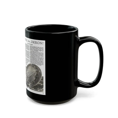 Did Sabotage Wreck the Akron, Modern Mechanix, June 1933 - Black Coffee Mug - Go Mug Yourself