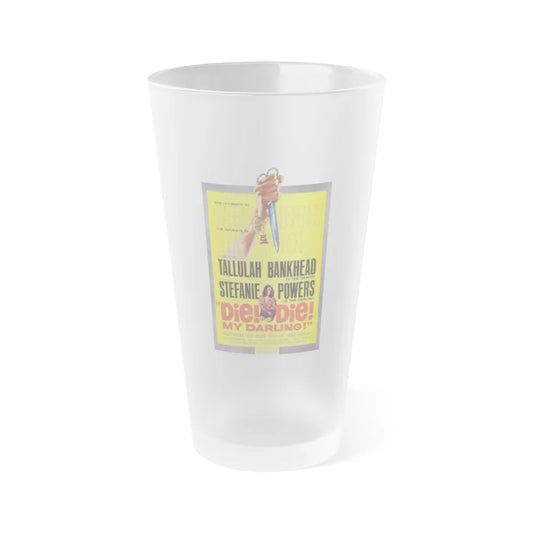 DIE! DIE! MY DARLING! 1965 Movie Poster - Frosted Pint Glass 16oz-16oz-Frosted-Go Mug Yourself