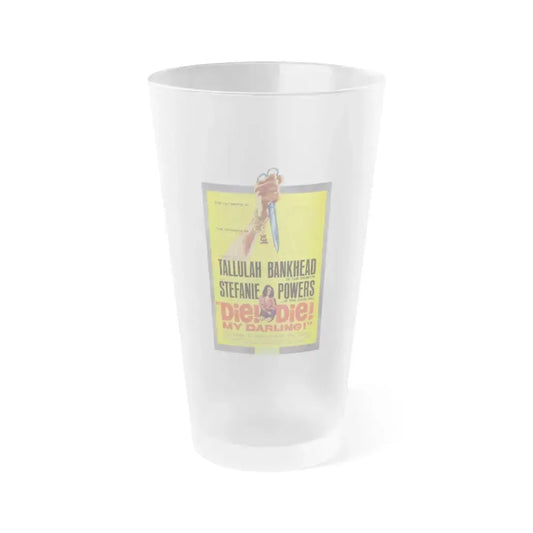 DIE! DIE! MY DARLING! 1965 Movie Poster - Frosted Pint Glass 16oz 16oz Frosted - Go Mug Yourself