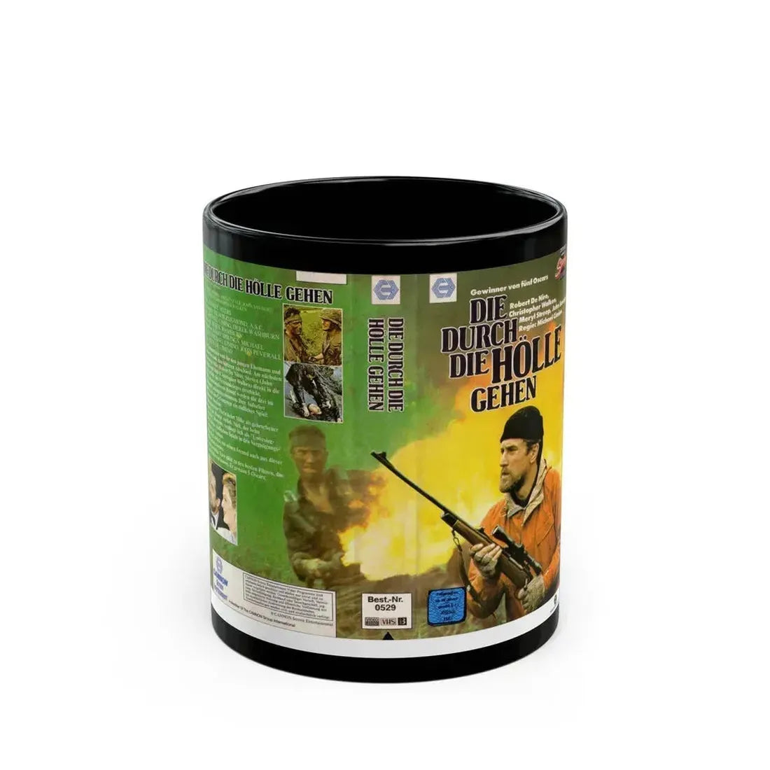 DIE DURCH DIE HOLLE GEHEN (VHS COVER) - Black Coffee Mug 11oz - Go Mug Yourself