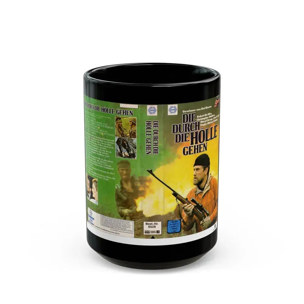 DIE DURCH DIE HOLLE GEHEN (VHS COVER) - Black Coffee Mug 15oz - Go Mug Yourself