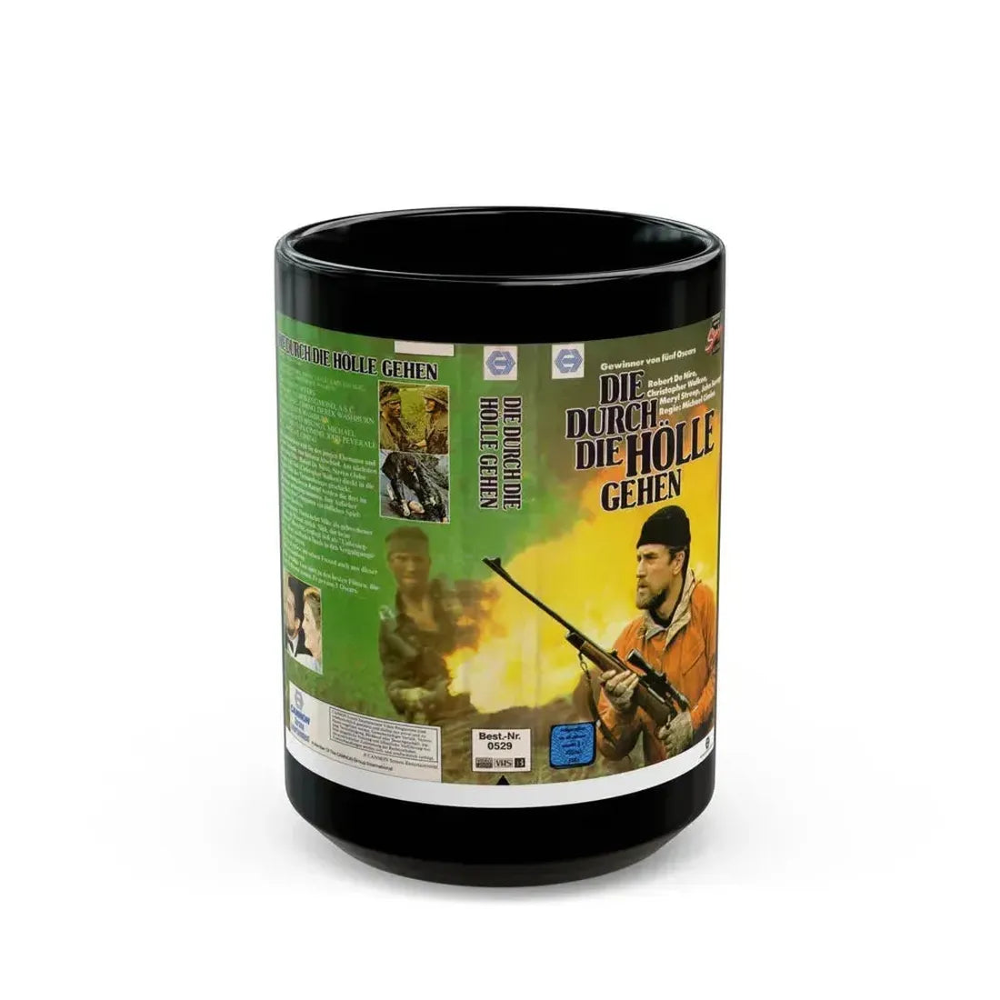 DIE DURCH DIE HOLLE GEHEN (VHS COVER) - Black Coffee Mug 15oz - Go Mug Yourself