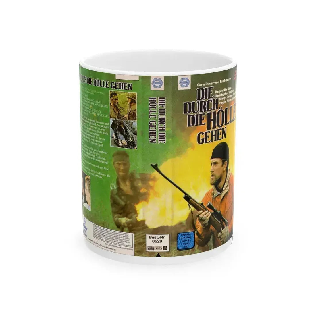 DIE DURCH DIE HOLLE GEHEN (VHS COVER) - White Coffee Mug 11oz - Go Mug Yourself