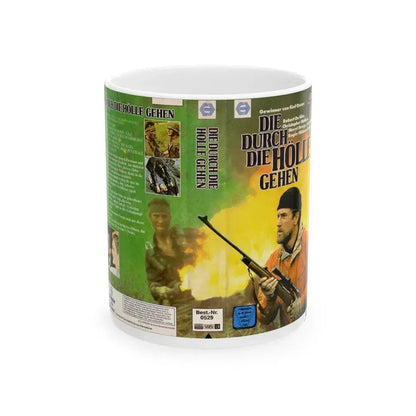 DIE DURCH DIE HOLLE GEHEN (VHS COVER) - White Coffee Mug 11oz - Go Mug Yourself
