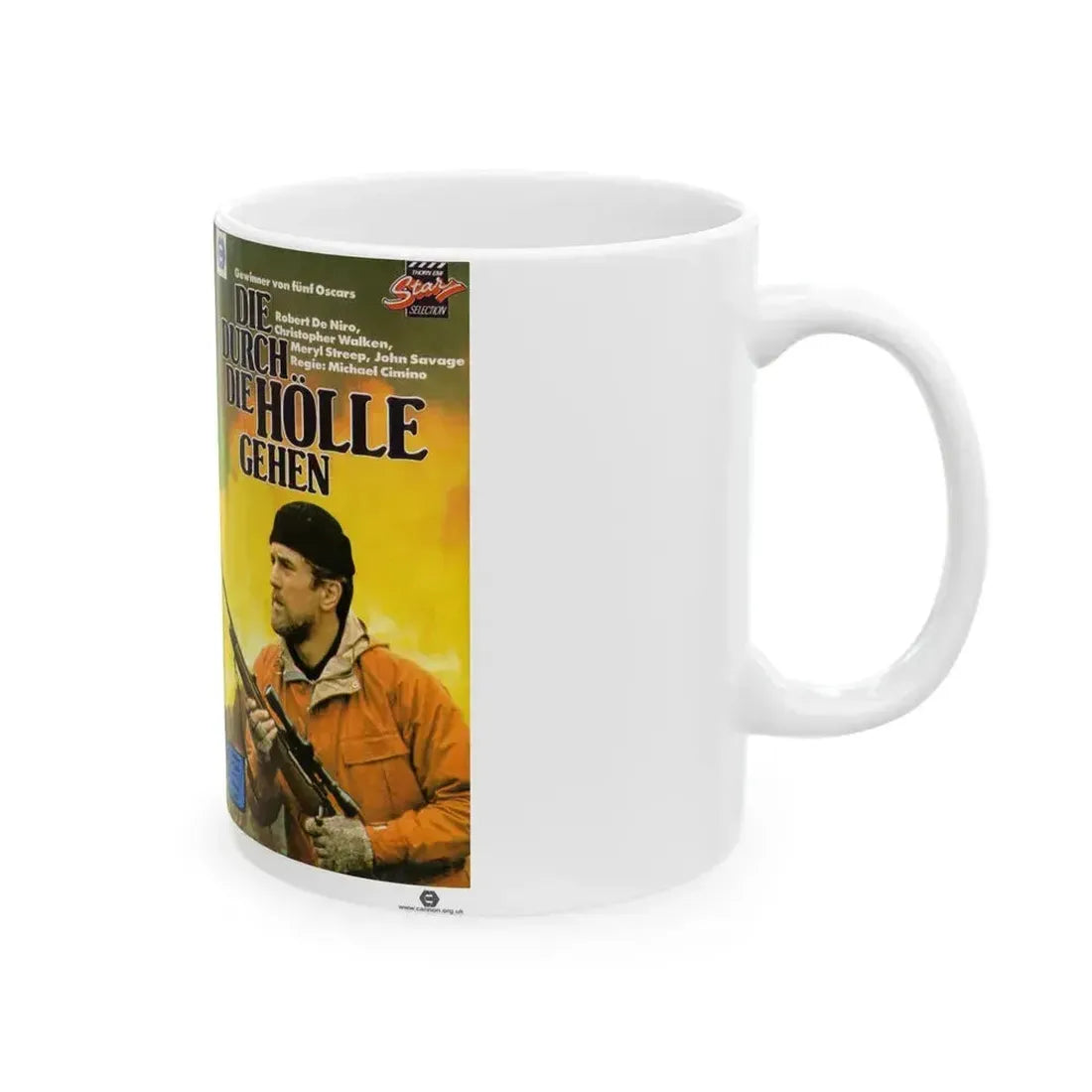 DIE DURCH DIE HOLLE GEHEN (VHS COVER) - White Coffee Mug - Go Mug Yourself