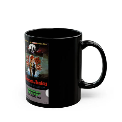 DIE GEISTERSTADT DER ZOMBIES (VHS COVER) - Black Coffee Mug-Go Mug Yourself