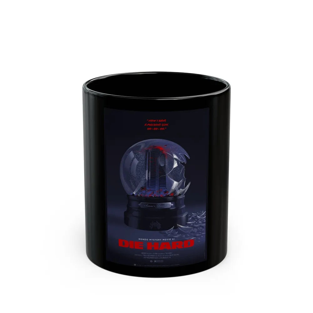 DIE HARD (MONDO) 1988 Movie Poster - Black Coffee Mug-11oz-Go Mug Yourself