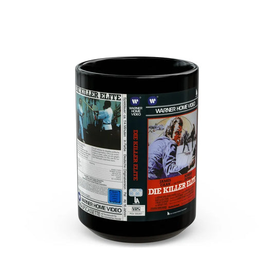 DIE KILLER ELITE (VHS COVER) - Black Coffee Mug-15oz-Go Mug Yourself