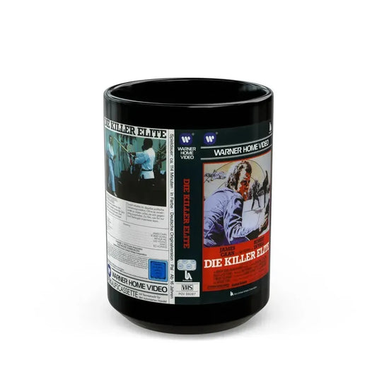 DIE KILLER ELITE (VHS COVER) - Black Coffee Mug 15oz - Go Mug Yourself
