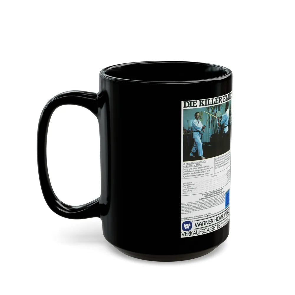 DIE KILLER ELITE (VHS COVER) - Black Coffee Mug-Go Mug Yourself