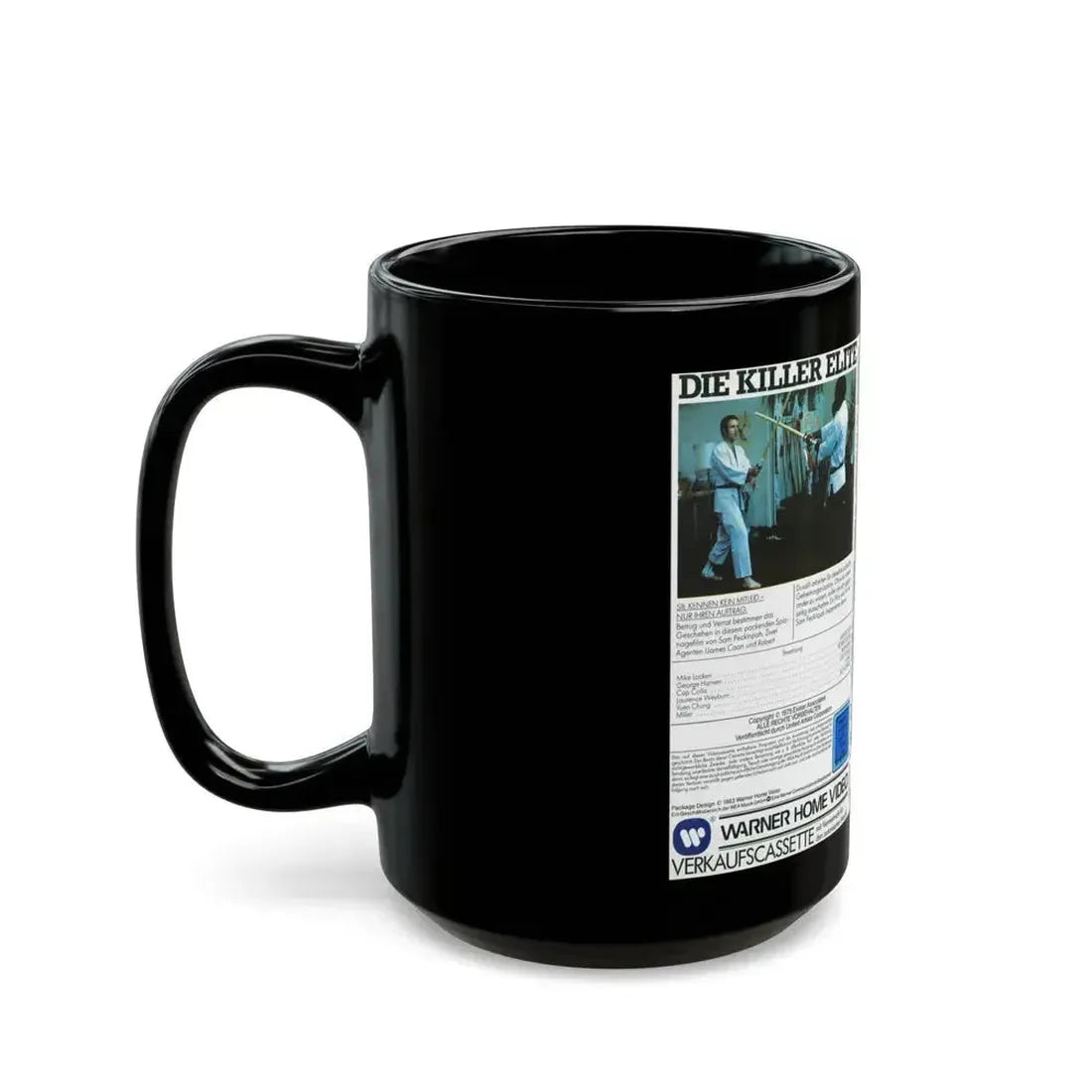 DIE KILLER ELITE (VHS COVER) - Black Coffee Mug - Go Mug Yourself