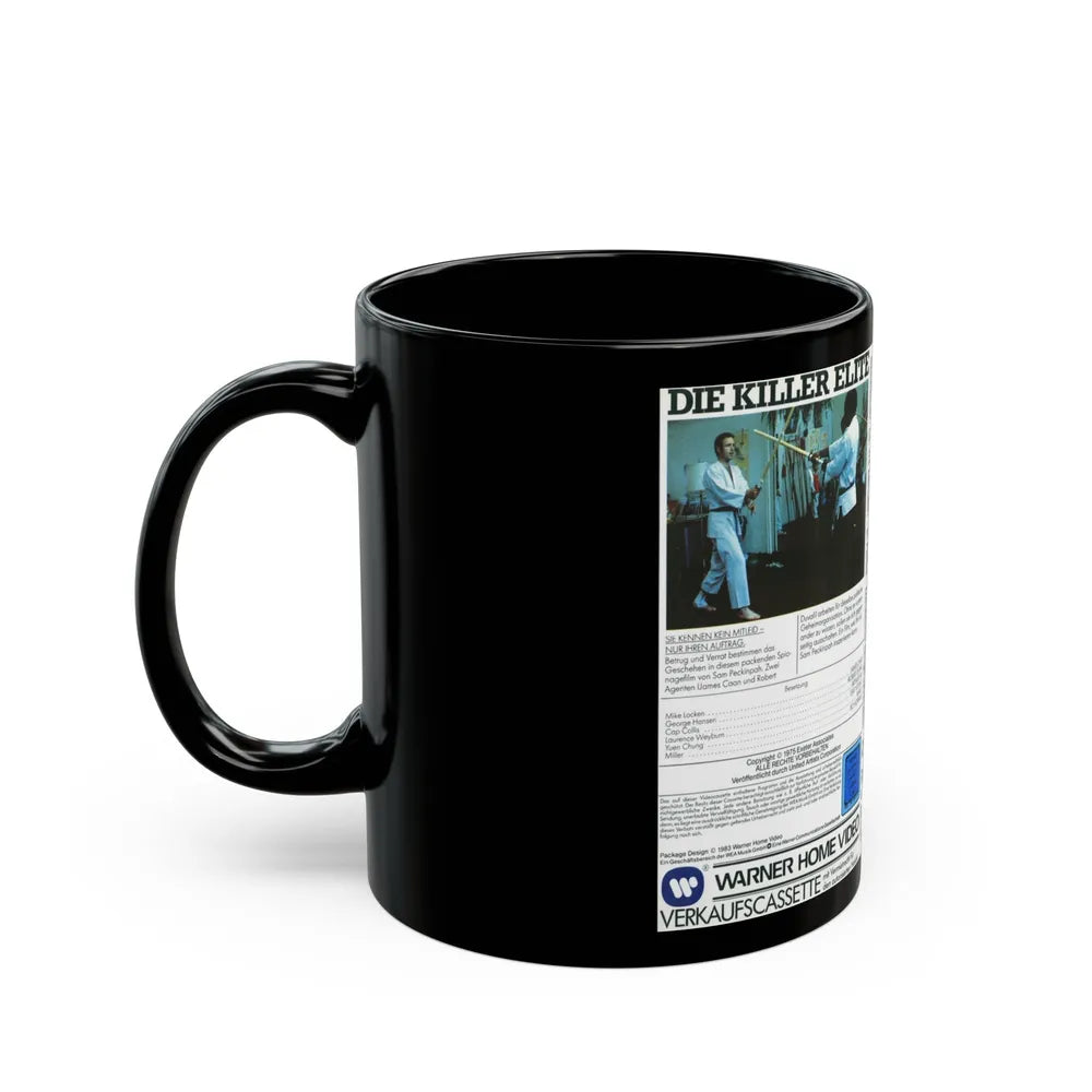 DIE KILLER ELITE (VHS COVER) - Black Coffee Mug-Go Mug Yourself