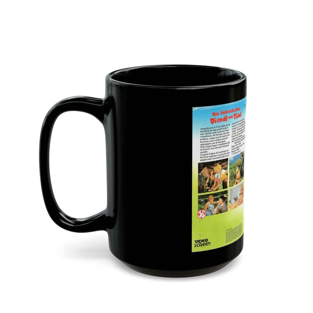 DIE LIEBESTOLLEN DIRNDL VON TIROL (VHS COVER) - Black Coffee Mug-Go Mug Yourself