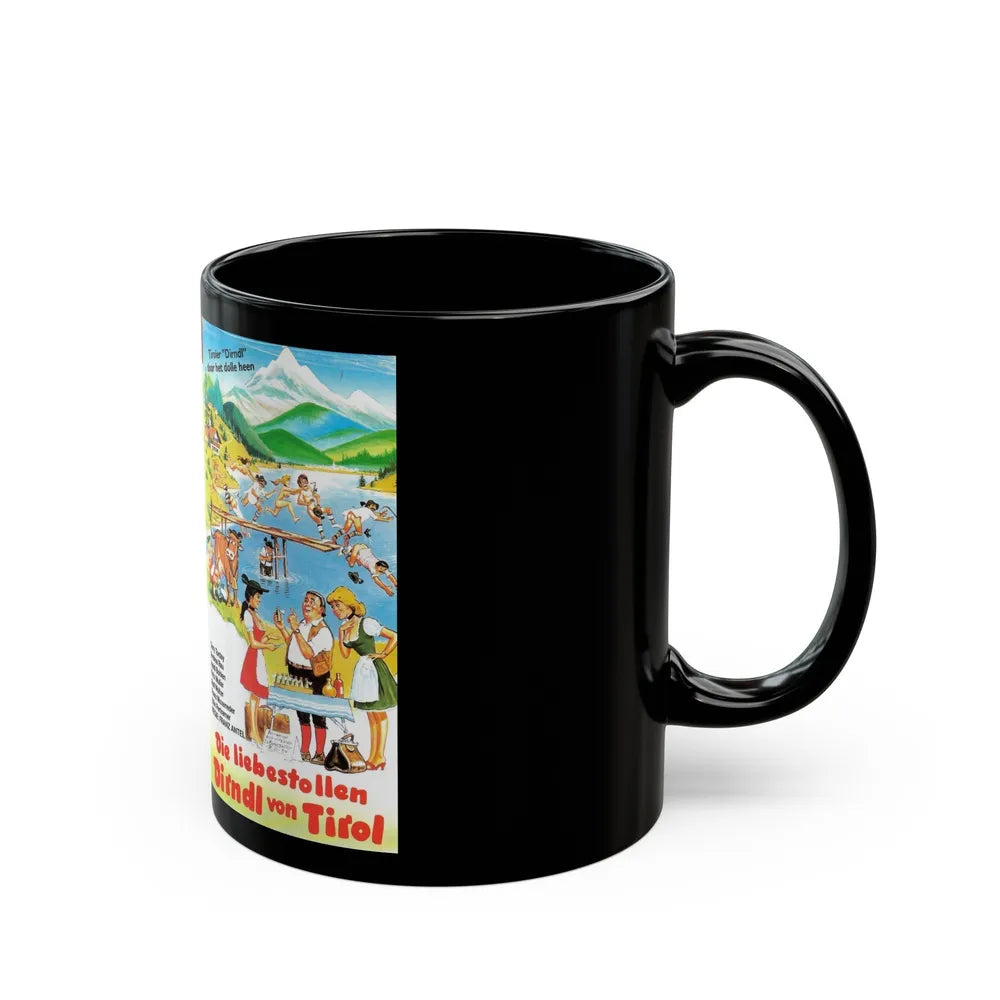 DIE LIEBESTOLLEN DIRNDL VON TIROL (VHS COVER) - Black Coffee Mug-Go Mug Yourself