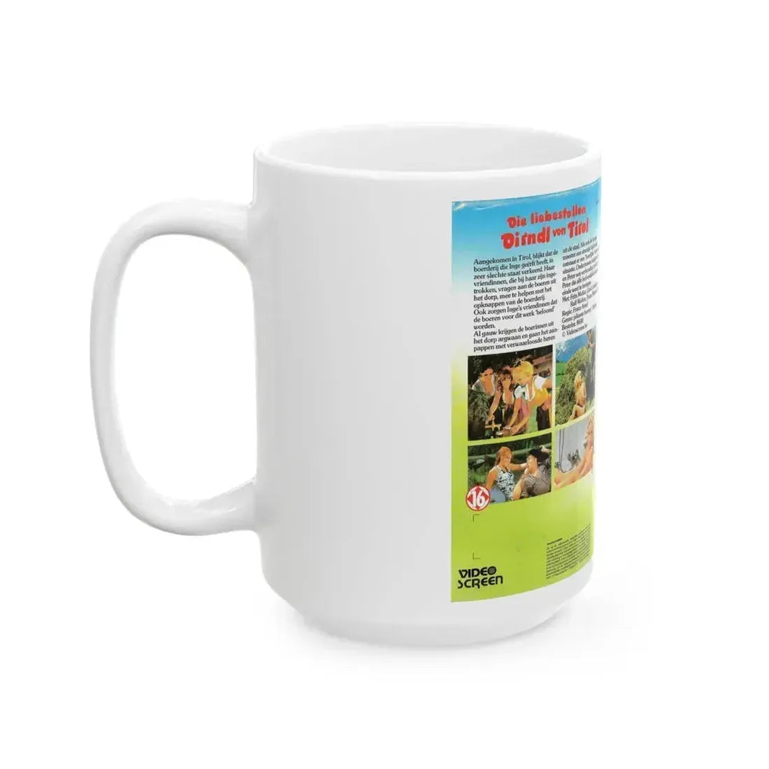 DIE LIEBESTOLLEN DIRNDL VON TIROL (VHS COVER) - White Coffee Mug - Go Mug Yourself