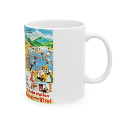 DIE LIEBESTOLLEN DIRNDL VON TIROL (VHS COVER) - White Coffee Mug - Go Mug Yourself