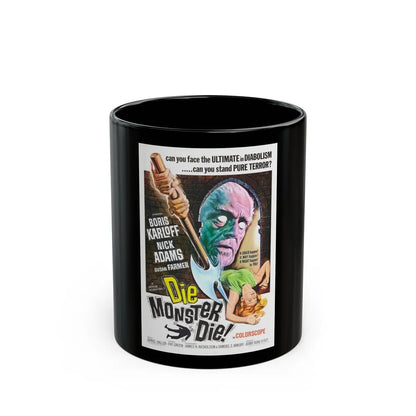 DIE MONSTER DIE! 1965 Movie Poster - Black Coffee Mug-11oz-Go Mug Yourself