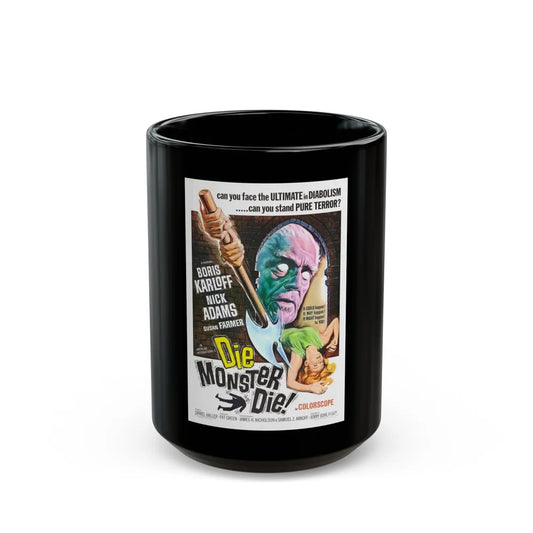 DIE MONSTER DIE! 1965 Movie Poster - Black Coffee Mug-15oz-Go Mug Yourself