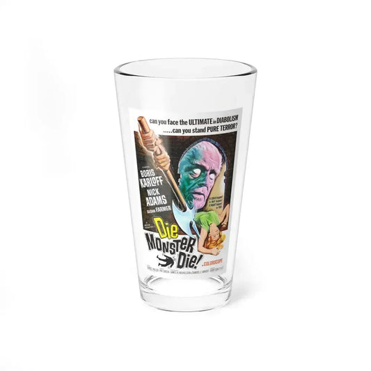 DIE MONSTER DIE! 1965 Movie Poster - Pint Glass 16oz 16oz - Go Mug Yourself
