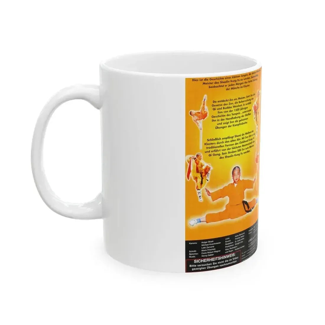 DIE MYSTISCHEN KRAFTE DES SHAOLIN KUNG FU DIE SHOW (VHS COVER) - White Coffee Mug - Go Mug Yourself