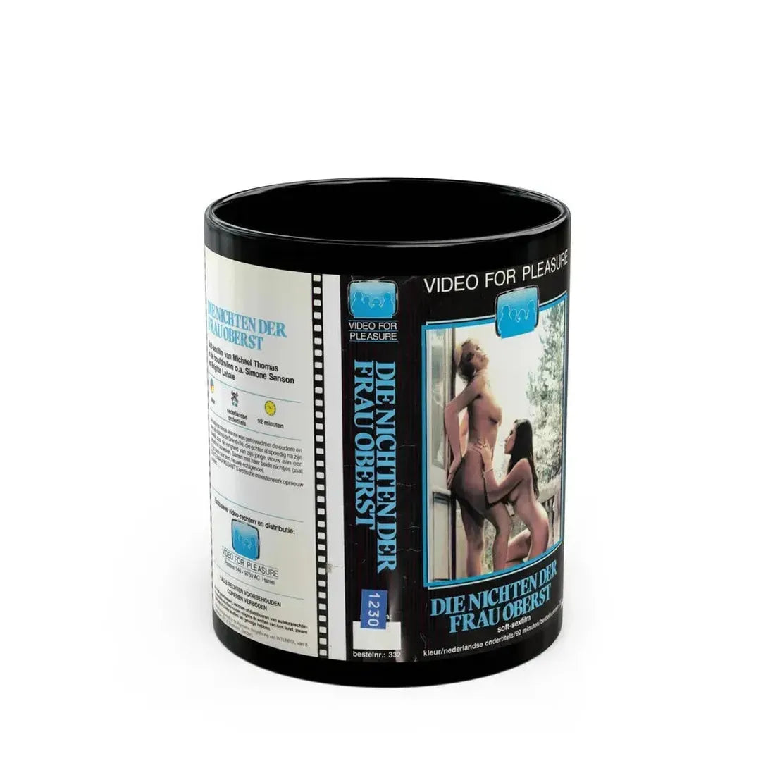 DIE NICHTEN DER FRAU OBERST (VHS COVER) - Black Coffee Mug 11oz - Go Mug Yourself