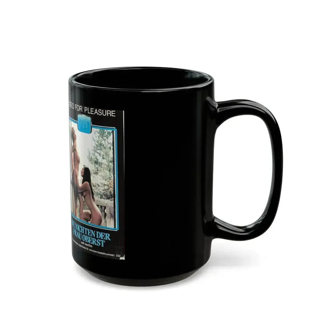 DIE NICHTEN DER FRAU OBERST (VHS COVER) - Black Coffee Mug - Go Mug Yourself