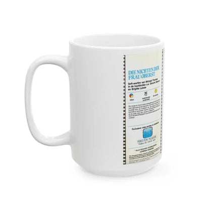 DIE NICHTEN DER FRAU OBERST (VHS COVER) - White Coffee Mug - Go Mug Yourself