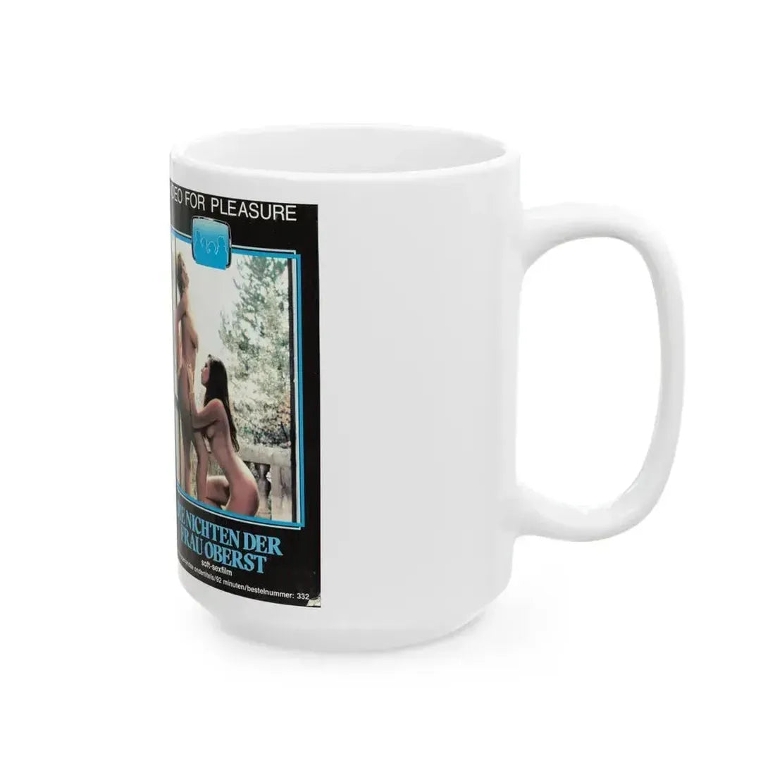 DIE NICHTEN DER FRAU OBERST (VHS COVER) - White Coffee Mug - Go Mug Yourself