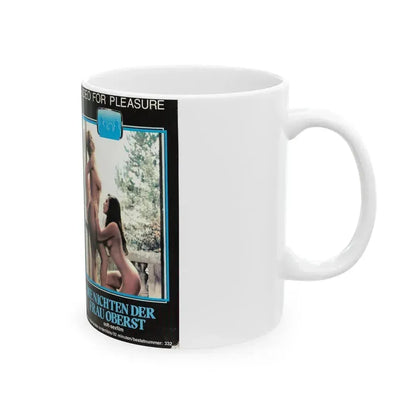 DIE NICHTEN DER FRAU OBERST (VHS COVER) - White Coffee Mug - Go Mug Yourself