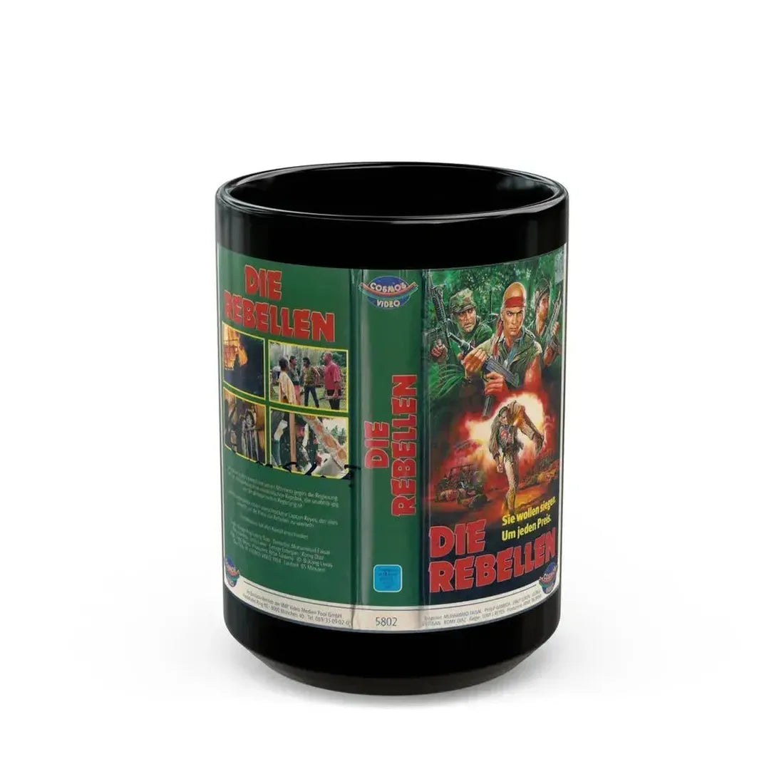 DIE REBELLEN (VHS COVER) - Black Coffee Mug 15oz - Go Mug Yourself