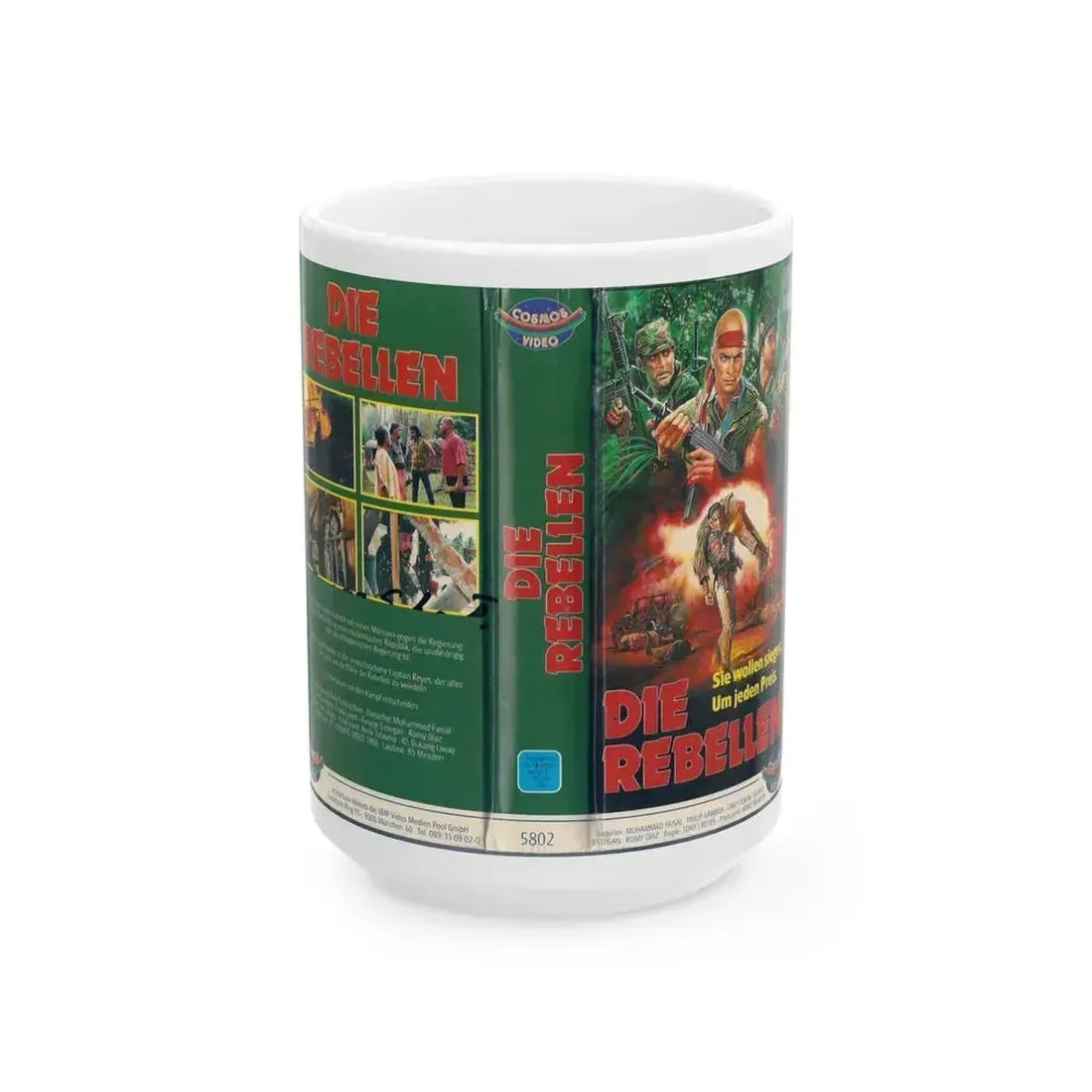 DIE REBELLEN (VHS COVER) - White Coffee Mug 15oz - Go Mug Yourself